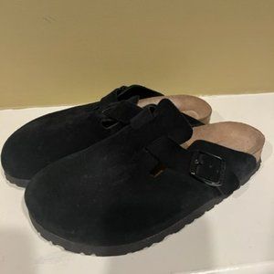 Birkenstock Boston Suede Clog Buckle Size 37, US 7
